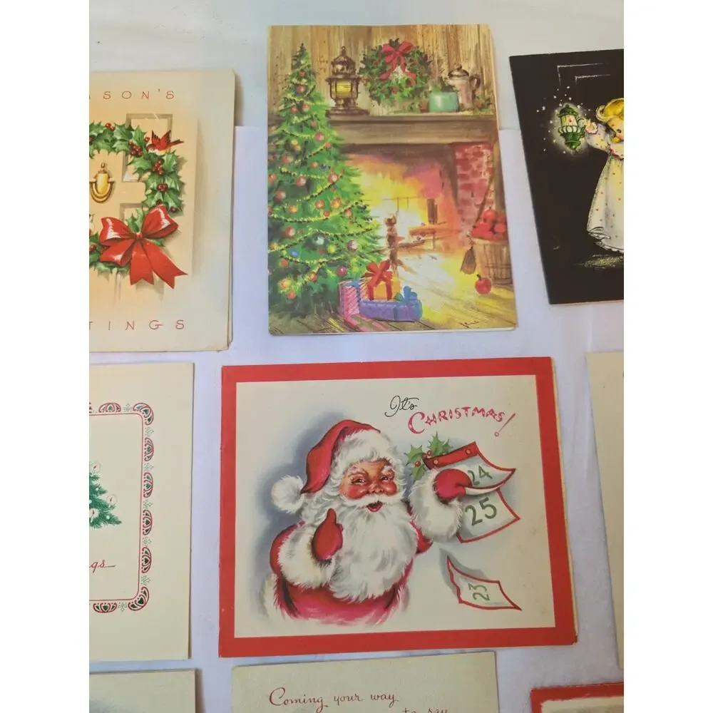 Lot Of 20 Vintage Christmas Cards Used Norcross Hallmark